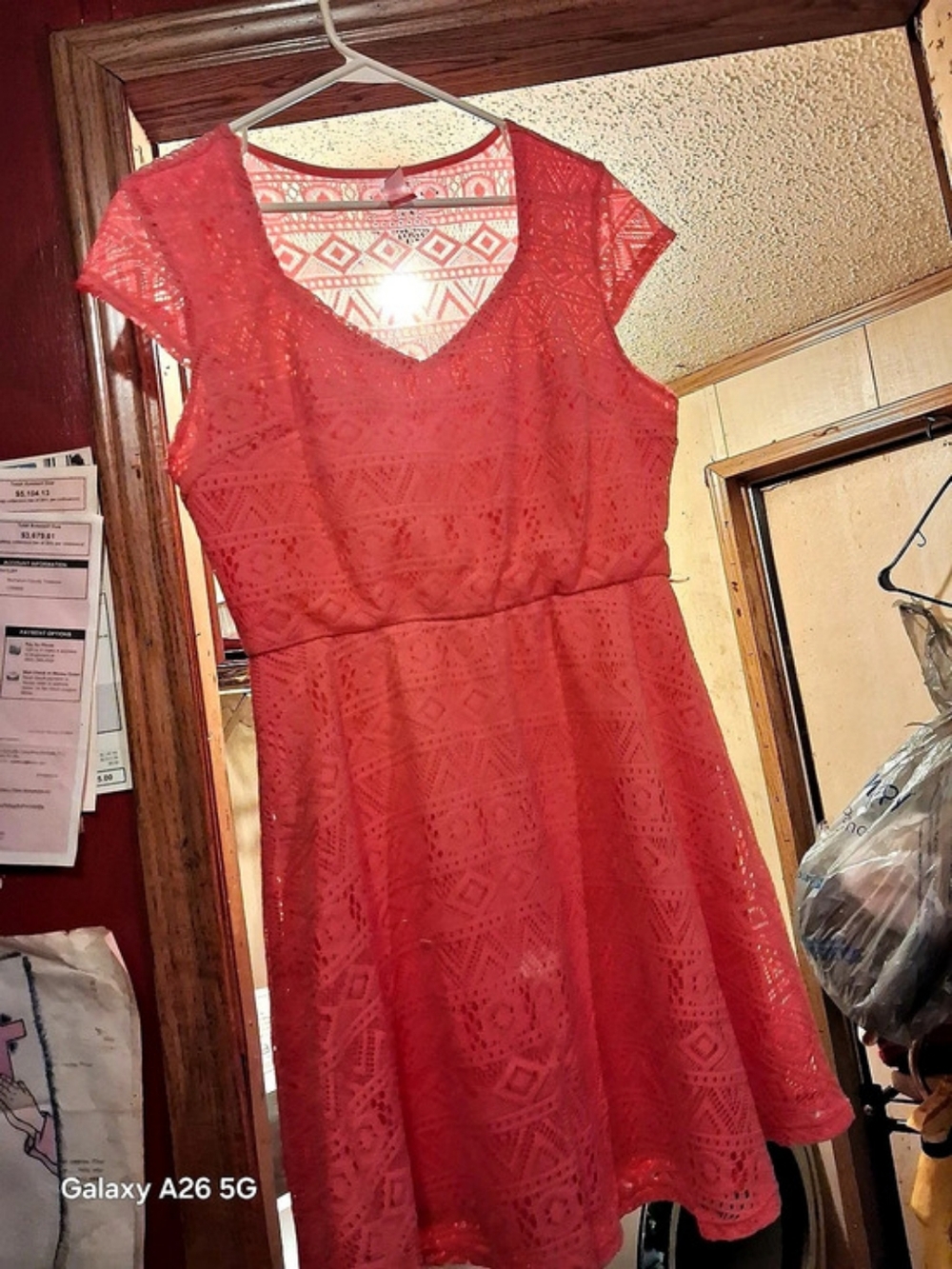 No Boundaries Geometric Lace Mini Dress Size XL Like New